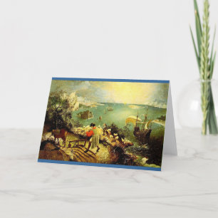 Carte Paysage de Bruegel avec la chute d'Icarus - 1558