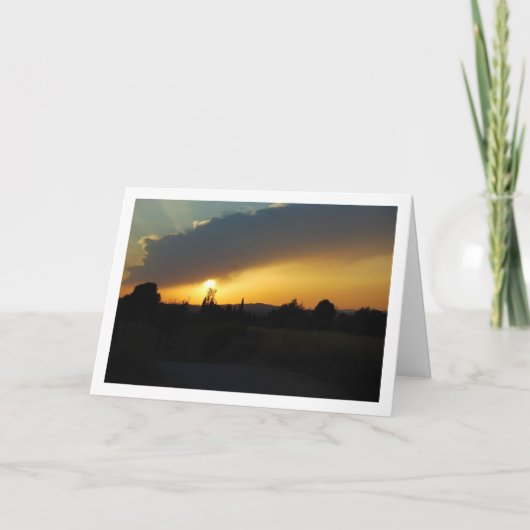 Carte Paysage de coucher de soleil espagnol (Devant)