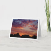 Carte Paysage de coucher de soleil violet (Devant)