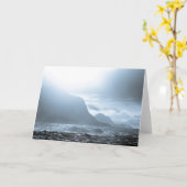 Carte Paysage de la côte norvégienne (Fleur jaune)
