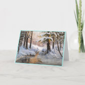 Carte Paysage de la forêt de neige, Walter Moras (Devant)