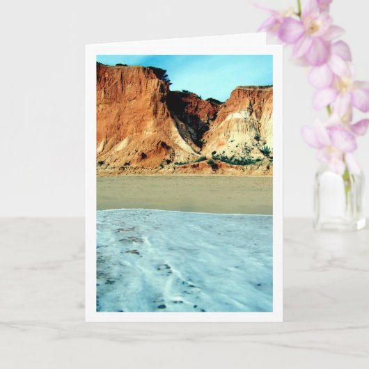 Carte Paysage de la plage portugaise (Orchidée)