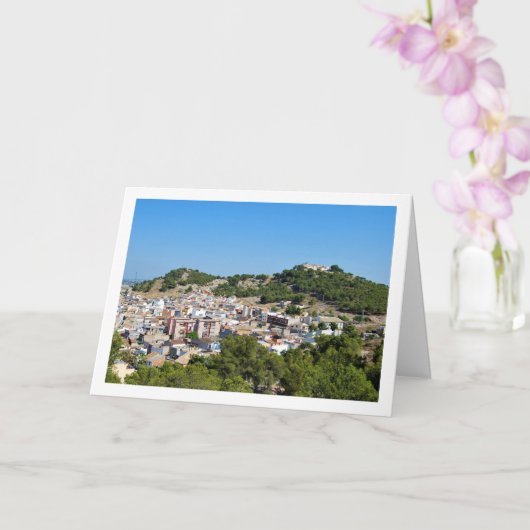 Carte Paysage de la ville de Lliria à Valence, Espagne (Orchidée)