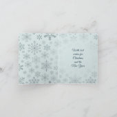 Carte Paysage de la Voie des neiges Noël (Intérieur)