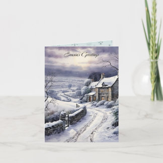Carte Paysage de la Voie des neiges Noël