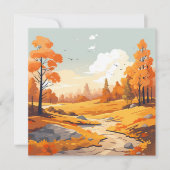 Carte Paysage de l'automne (Devant)