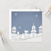 Carte Paysage de l'église de Noël (Devant/Arrière en situation)