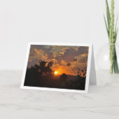 Carte Paysage de lever de soleil matin (Devant)