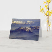 Carte Paysage de l'Himalaya (Fleur jaune)