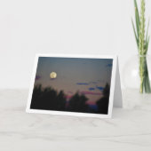 Carte Paysage de lune du soir (Devant)