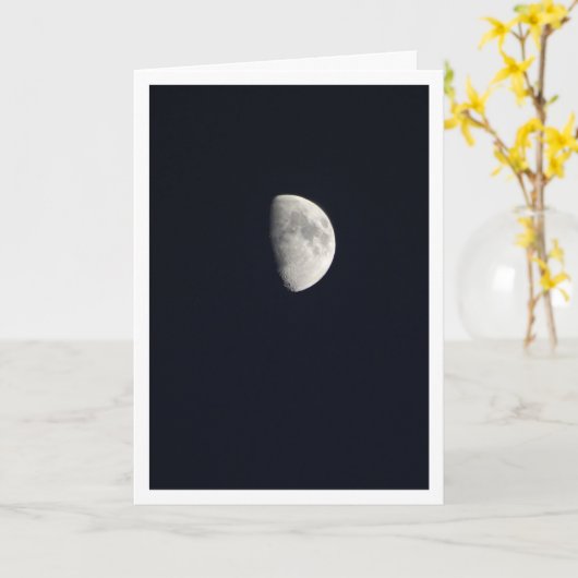 Carte Paysage de Lune Grey (Fleur jaune)