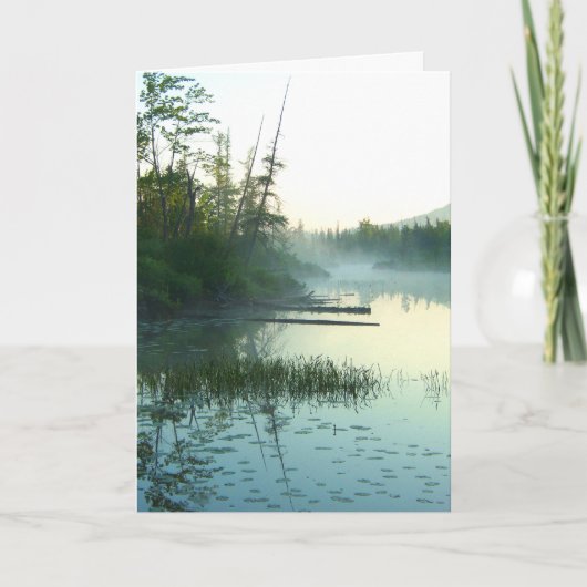 Carte Paysage de marais de l'eau d'arbre (Devant)