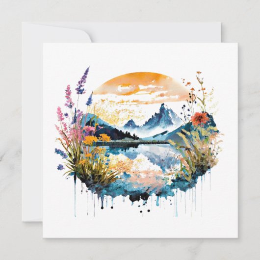 Carte Paysage de montagne (Devant)