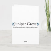 Carte Paysage de neige (Dos)