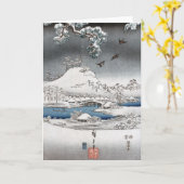 Carte Paysage de neige (Fleur jaune)