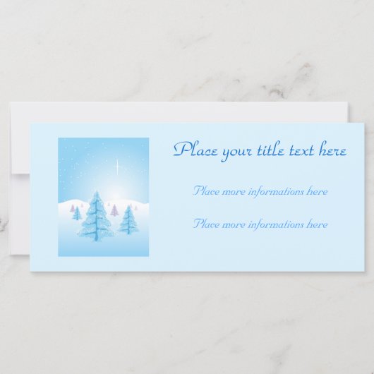 Carte Paysage de Noël (Devant)