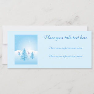 Carte Paysage de Noël