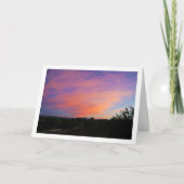 Carte Paysage de Nuages Roses (Devant)