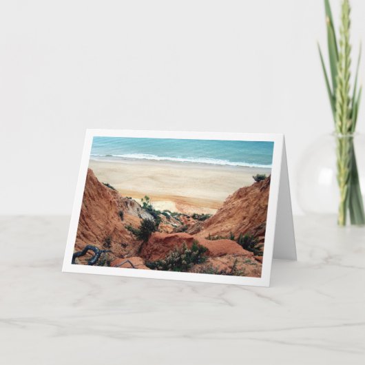 Carte Paysage de plage sablonneuse portugaise (Devant)