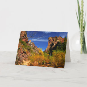 Carte Paysage de Red Hills, Métro, Zion NP, Blanc à l'in