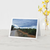 Carte Paysage de route de campagne (Fleur jaune)