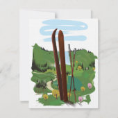 Carte Paysage de ski (Devant)