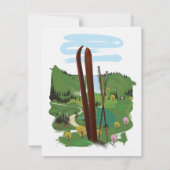 Carte Paysage de ski (Dos)