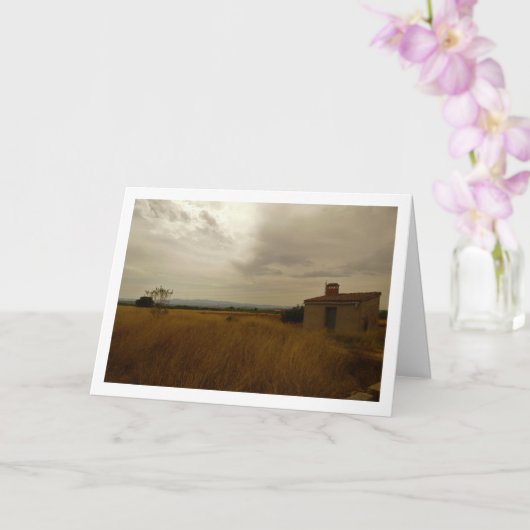 Carte Paysage de vieille ferme rustique (Orchidée)