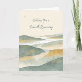 Carte Paysage de vœux de rétablissement après une chirur (Devant)