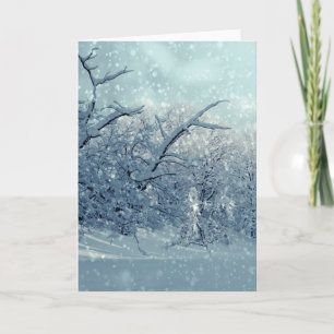 Carte Paysage des arbres d'hiver
