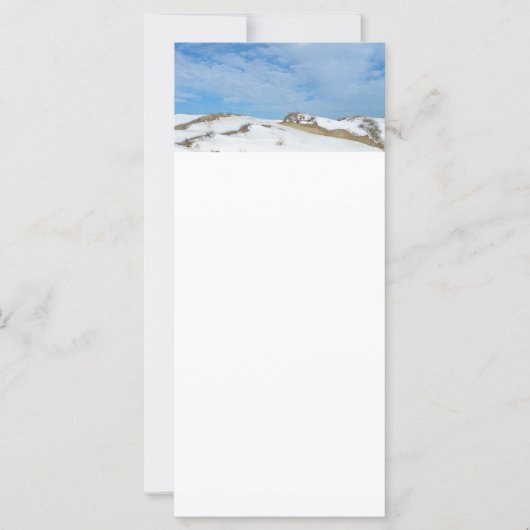 Carte Paysage des dunes d'hiver (Devant)
