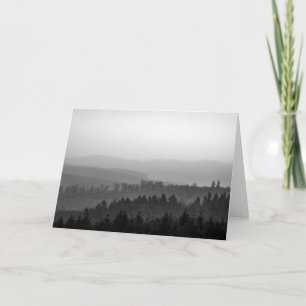 Carte Paysage des monts Foggy Photo