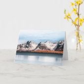 Carte Paysage des monts Lofoten (Fleur jaune)