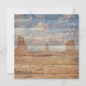 Carte Paysage Désertique Buttes de Grès et Ciel Céleste (Devant)