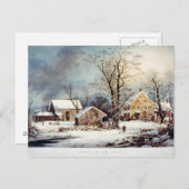 Carte Paysage d'hiver (Devant / Derrière)