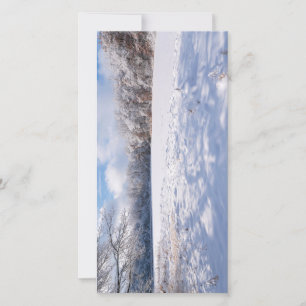 Carte Paysage d'hiver de Salem Hills Pond et Forêt
