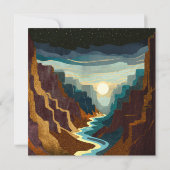 Carte Paysage du Canyon Sunset (Dos)