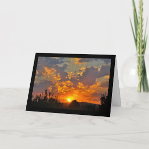Carte Paysage du ciel matinal au lever du soleil