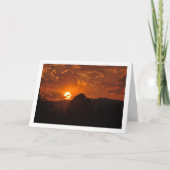 Carte Paysage du coucher de soleil (Devant)