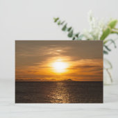 Carte Paysage du coucher du soleil (Debout devant)