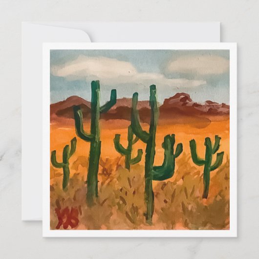 Carte Paysage du désert (Devant)