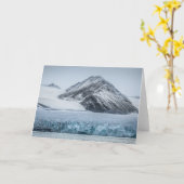 Carte Paysage du glacier Svalbard (Fleur jaune)