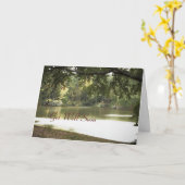 Carte Paysage Du Lac, Allez-Y Bientôt (Fleur jaune)