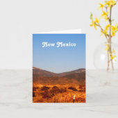 Carte Paysage du Nouveau Mexique (Fleur jaune)