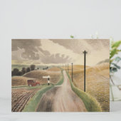 Carte Paysage du Wiltshire (par Eric Ravilious) (Debout devant)