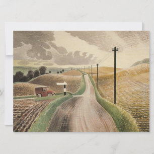 Carte Paysage du Wiltshire (par Eric Ravilious)