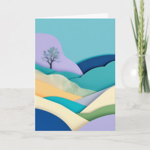 Carte Paysage en couches Papier Rêverie