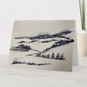 Carte Paysage enneigé
