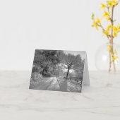 Carte Paysage enneigé : Cheshire (Fleur jaune)