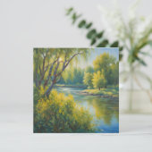 Carte Paysage fluvial estival (Debout devant)